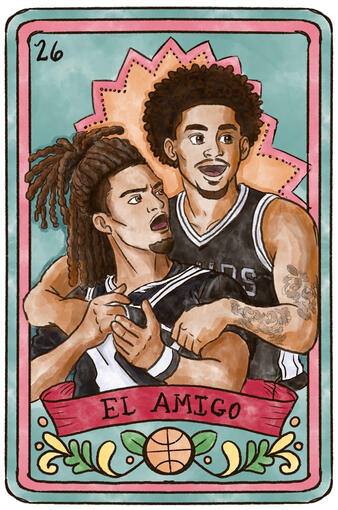 TShirt Design - San Antonio Spurs Loteria Card