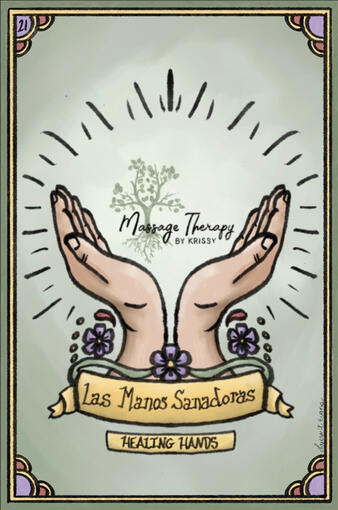Loteria Card - custom business art for Massage Therapy by Krissy
