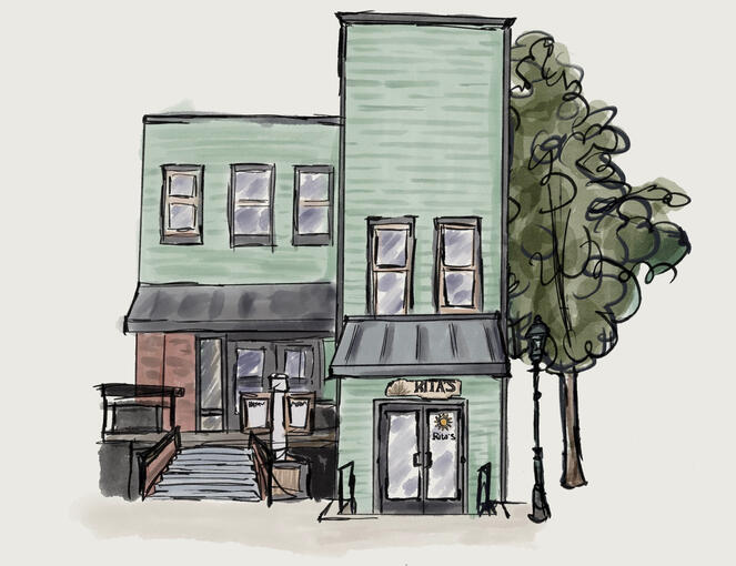 Venue Art for Wedding Website