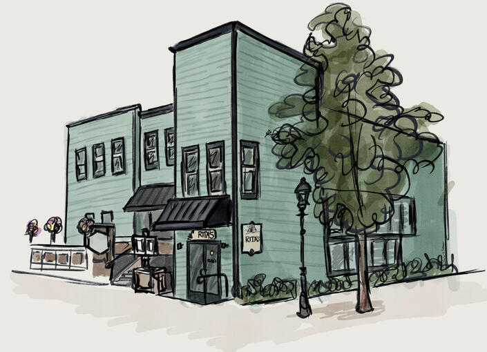 Venue Art for Wedding Website